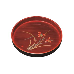 画像: 丸盆 春慶杢 大和ラン