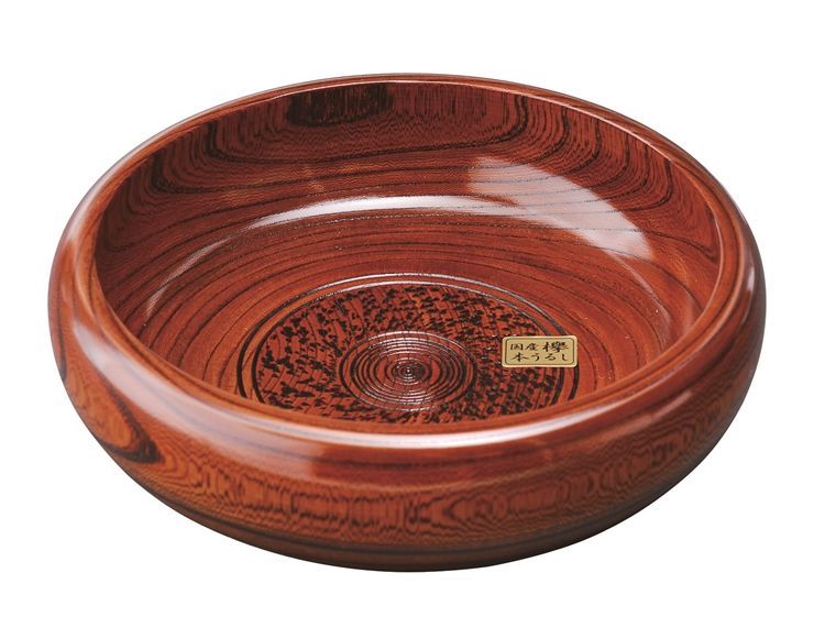 画像1: 木製 欅純木 7.0 菓子鉢